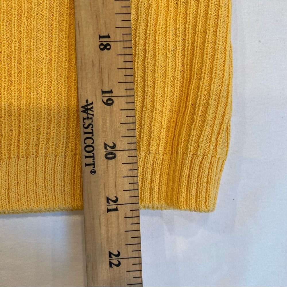 Vintage St. John Yellow Santana Knit Women's Jacket and Tank Top Set, S, Preppy - Picture 16 of 16